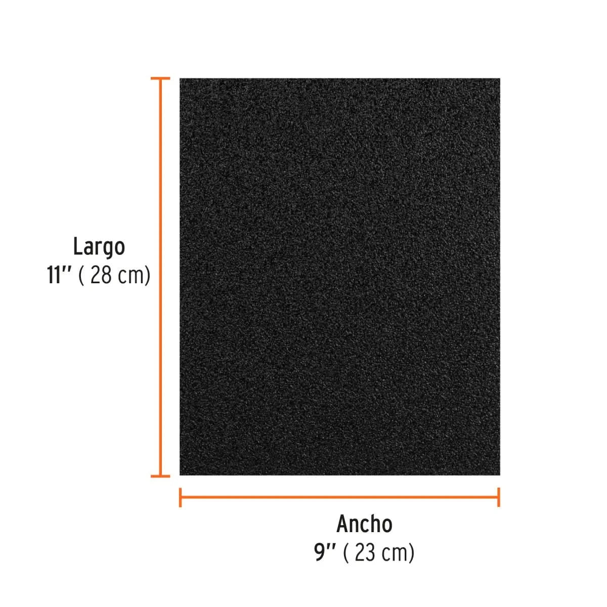 Lija de esmeril negra grano de 36 de óxido de aluminio Truper