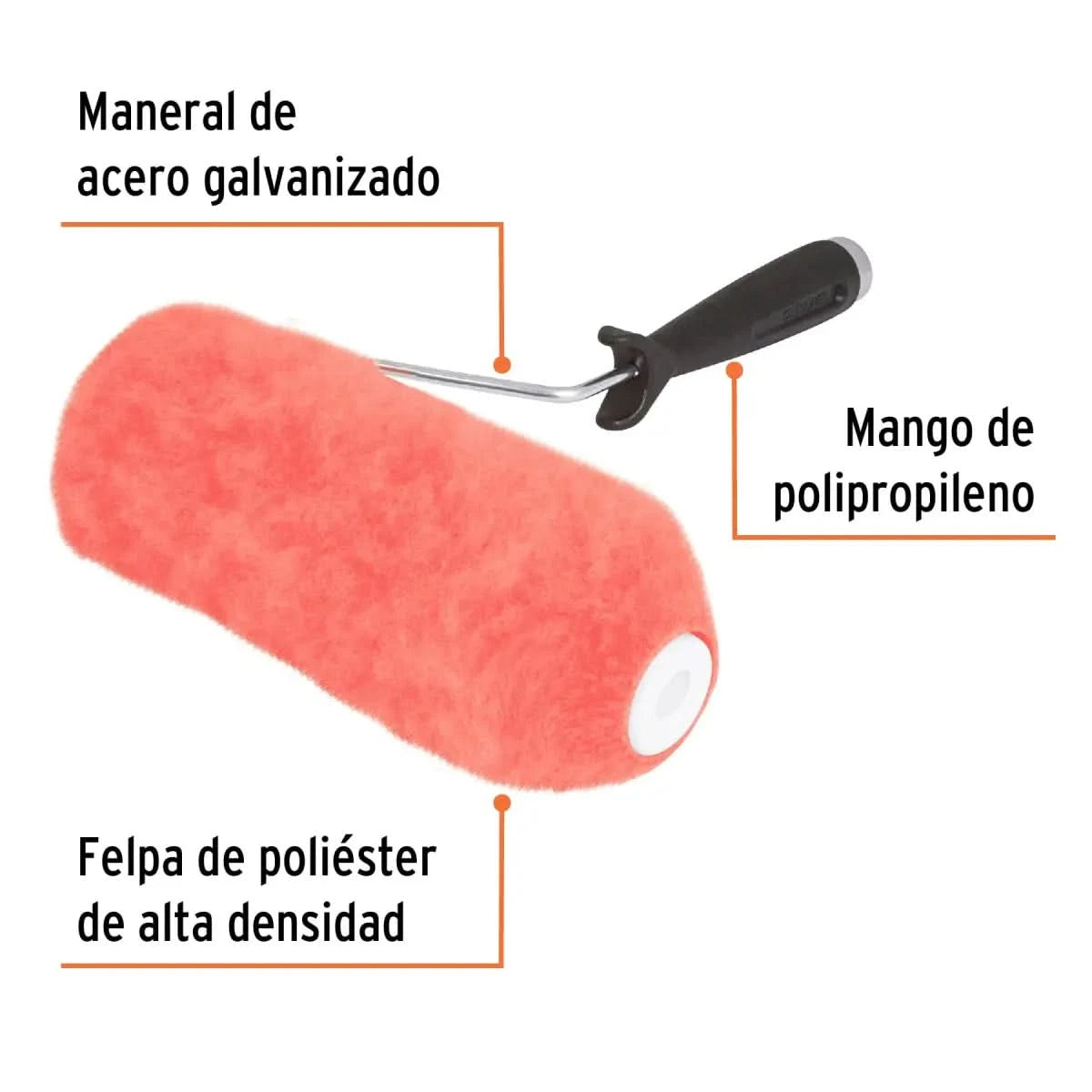 Rodillo para pintar 9" x 1-1/4" superficies extrarrugosas Truper