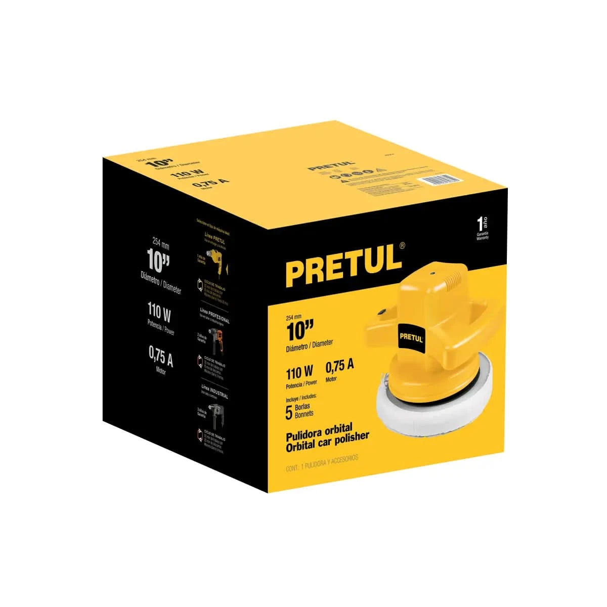Pulidor 10" 110W pretul