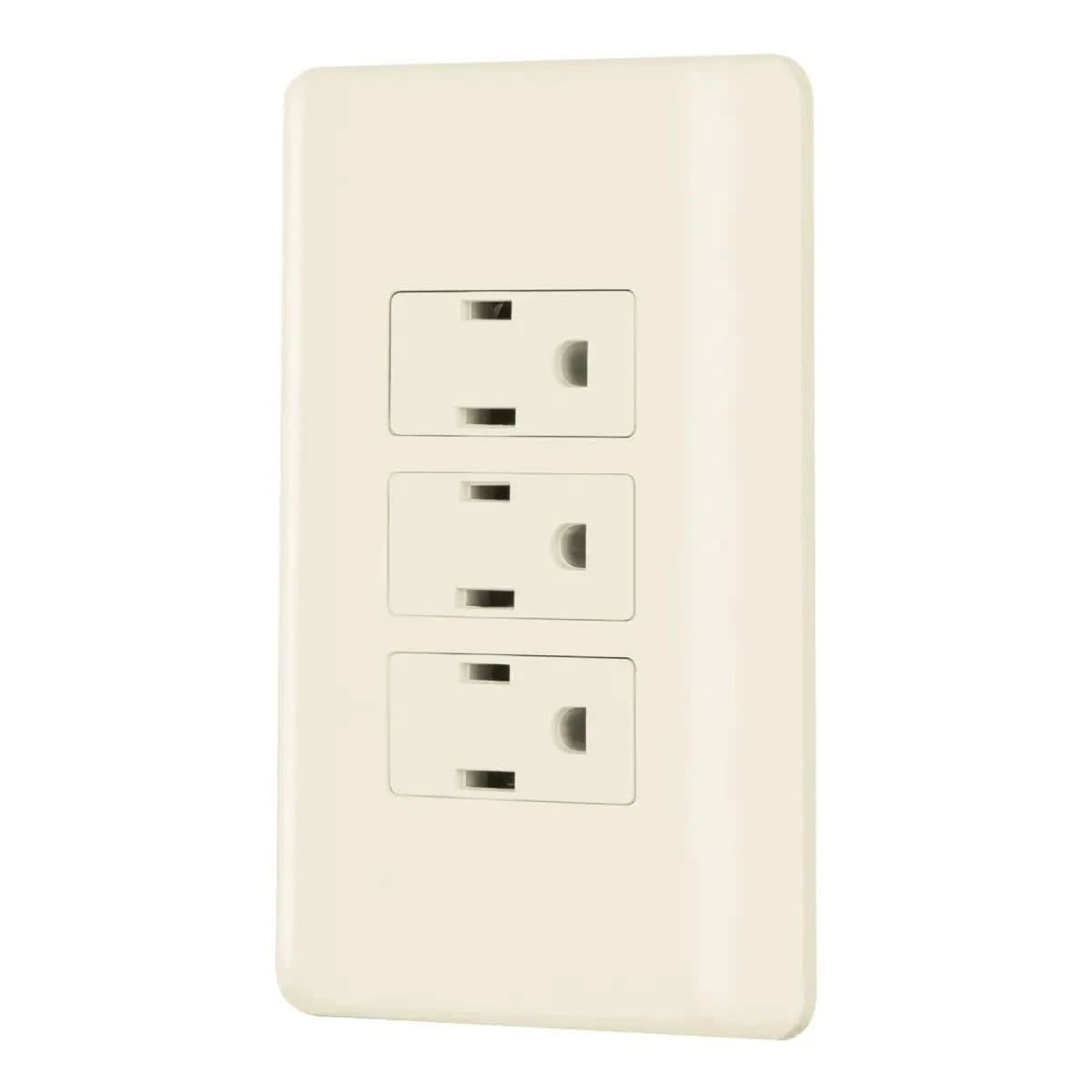 Contacto eléctrico 3 interruptores sencillo
