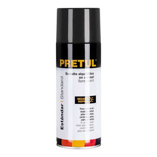 Pintura en aerosol de color gris oscuro pretul