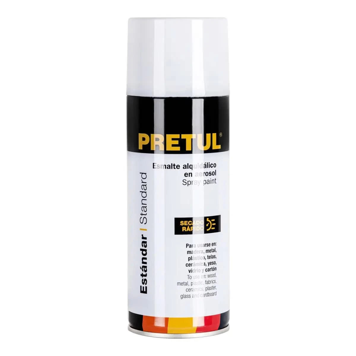 Pintura en aerosol de color blanco mate pretul