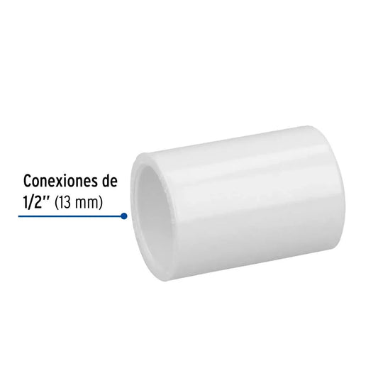 Cople 90° PVC 1/2" (13 mm) Hidráulico cedula 40 marca foset