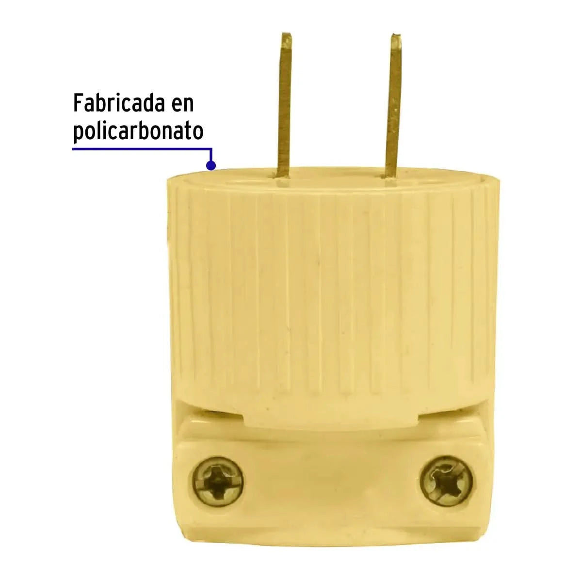 Clavija de uso rudo plástica volteck