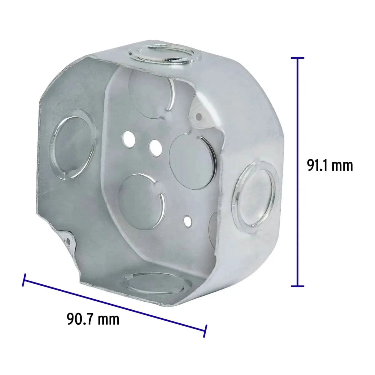 Chalupa eléctrica de 4" x 4" reforzada octagonal