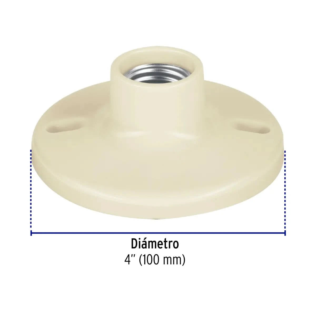 Socket baquelita de 4" volteck