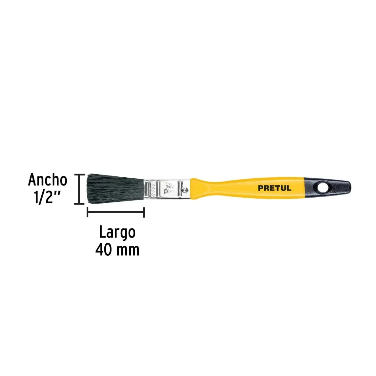 Brocha para pintar uso general con mango hecho de plástico Pretul