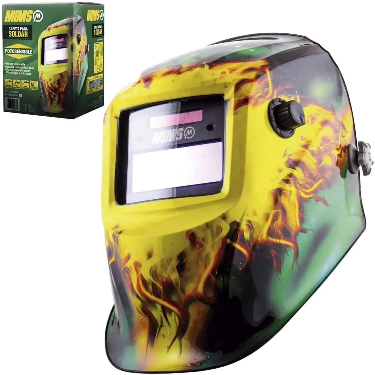 Careta para soldar electronica diseño dragon marca Mims