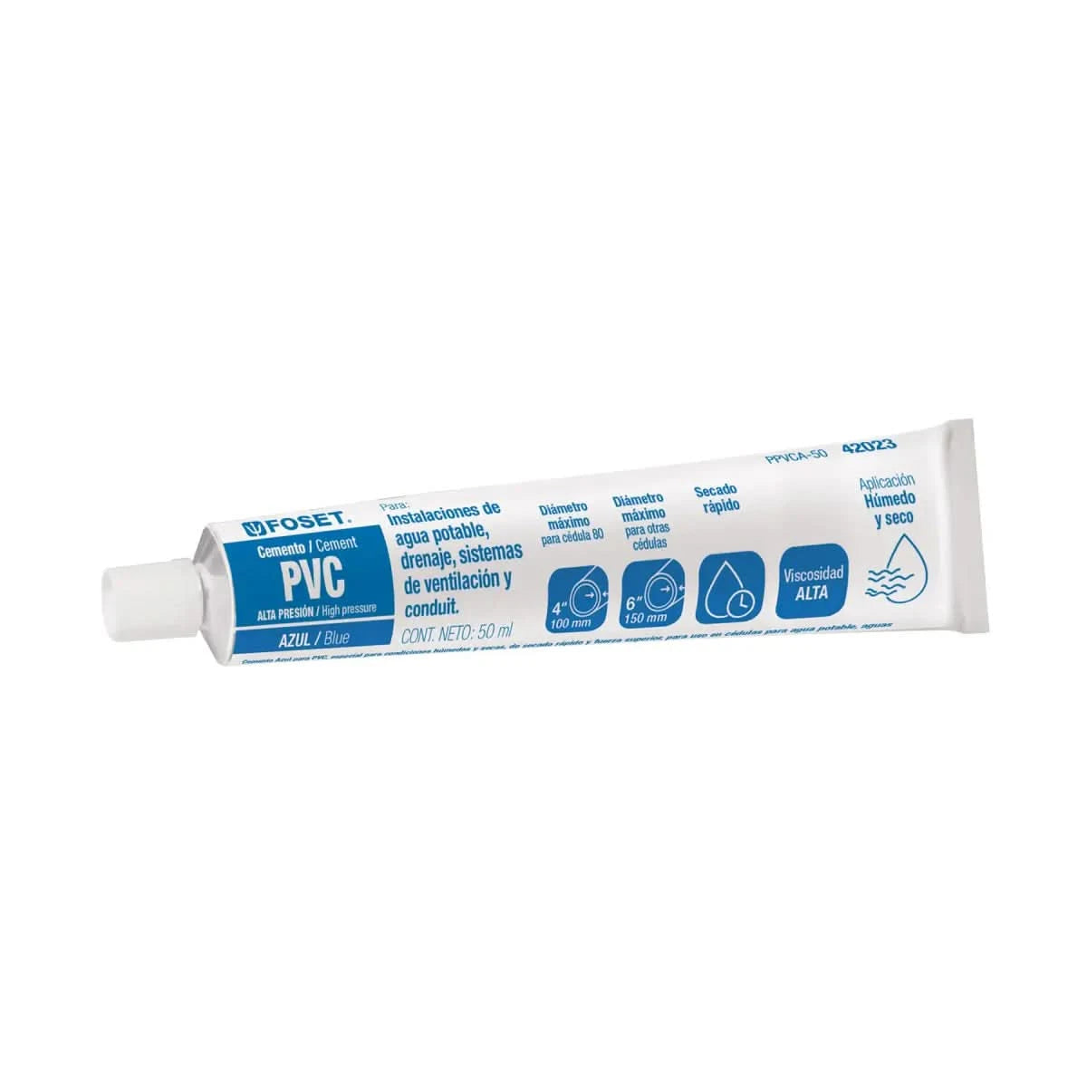 Cemento PVC tubo de 50 ml marca truper foset