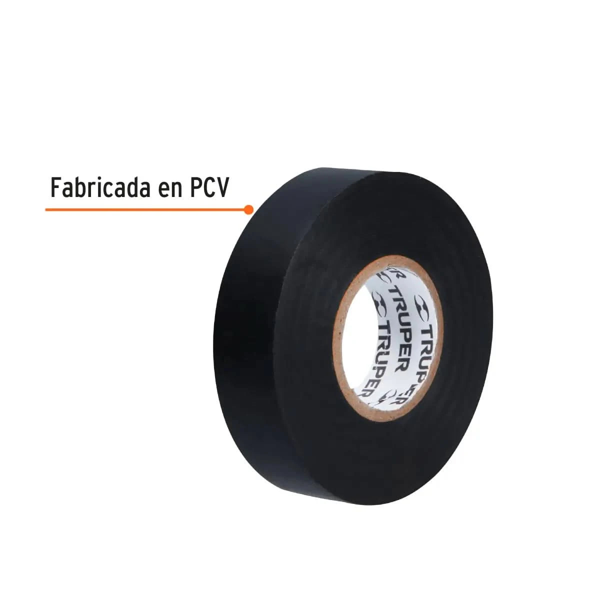 Cinta de aislar eléctrica marca truper código 12500 fabricada en PVC