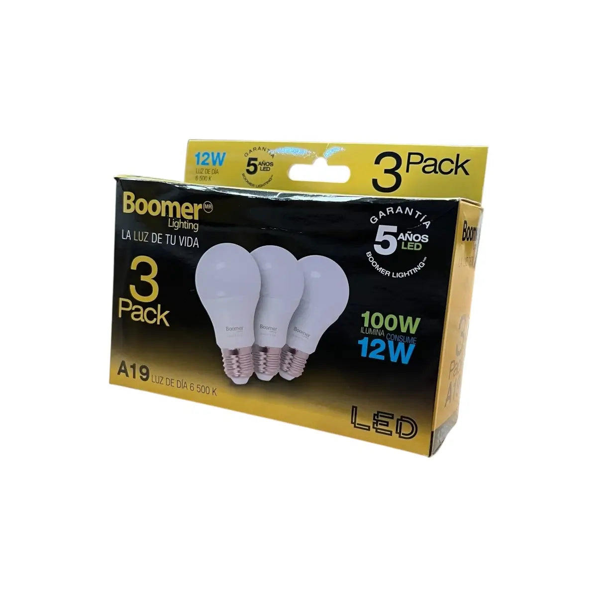 Paquetes de focos 12 Watts 3 Pack 5 años de garantia