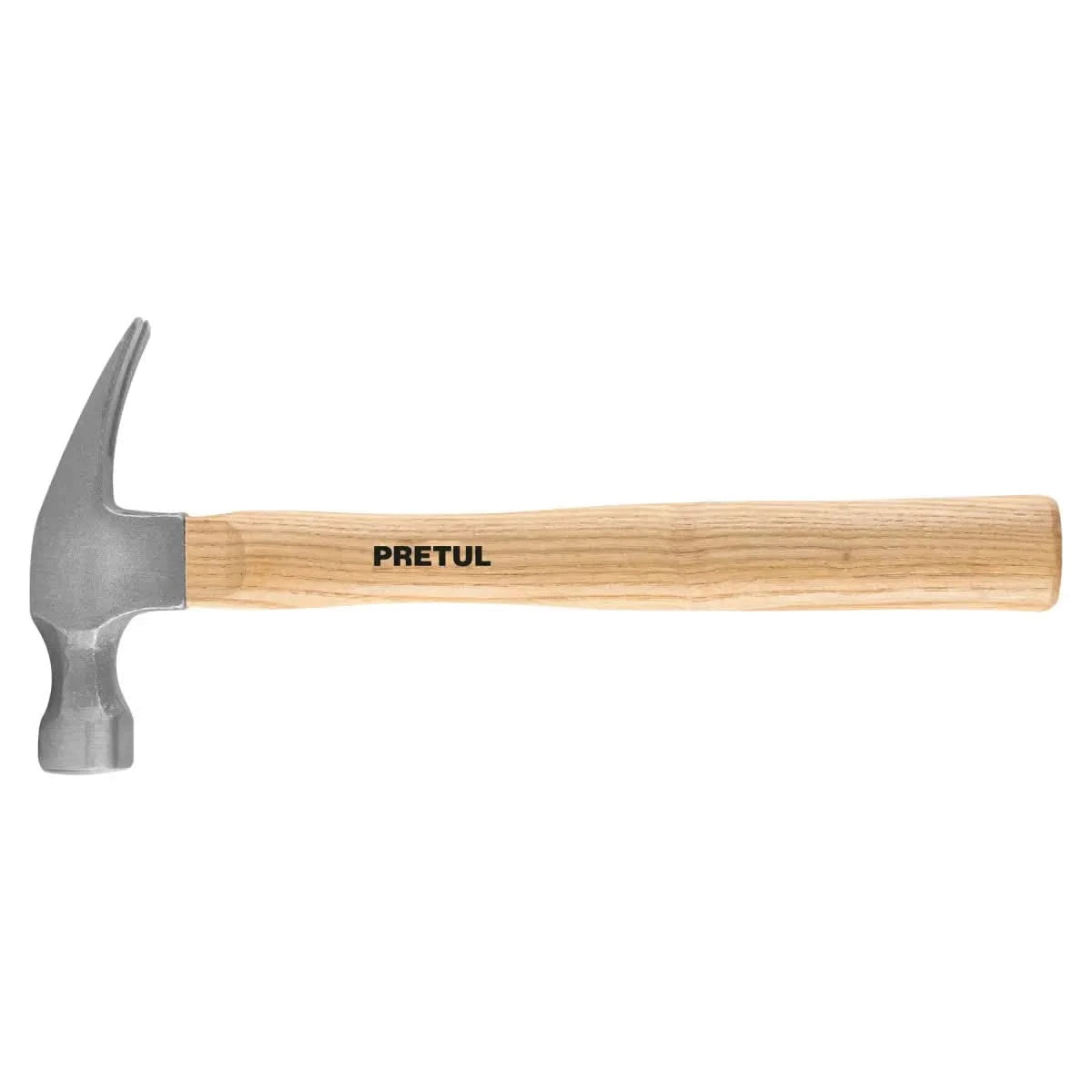 Martillo de carpintero uña recta 16 oz marca pretul largo de 13"