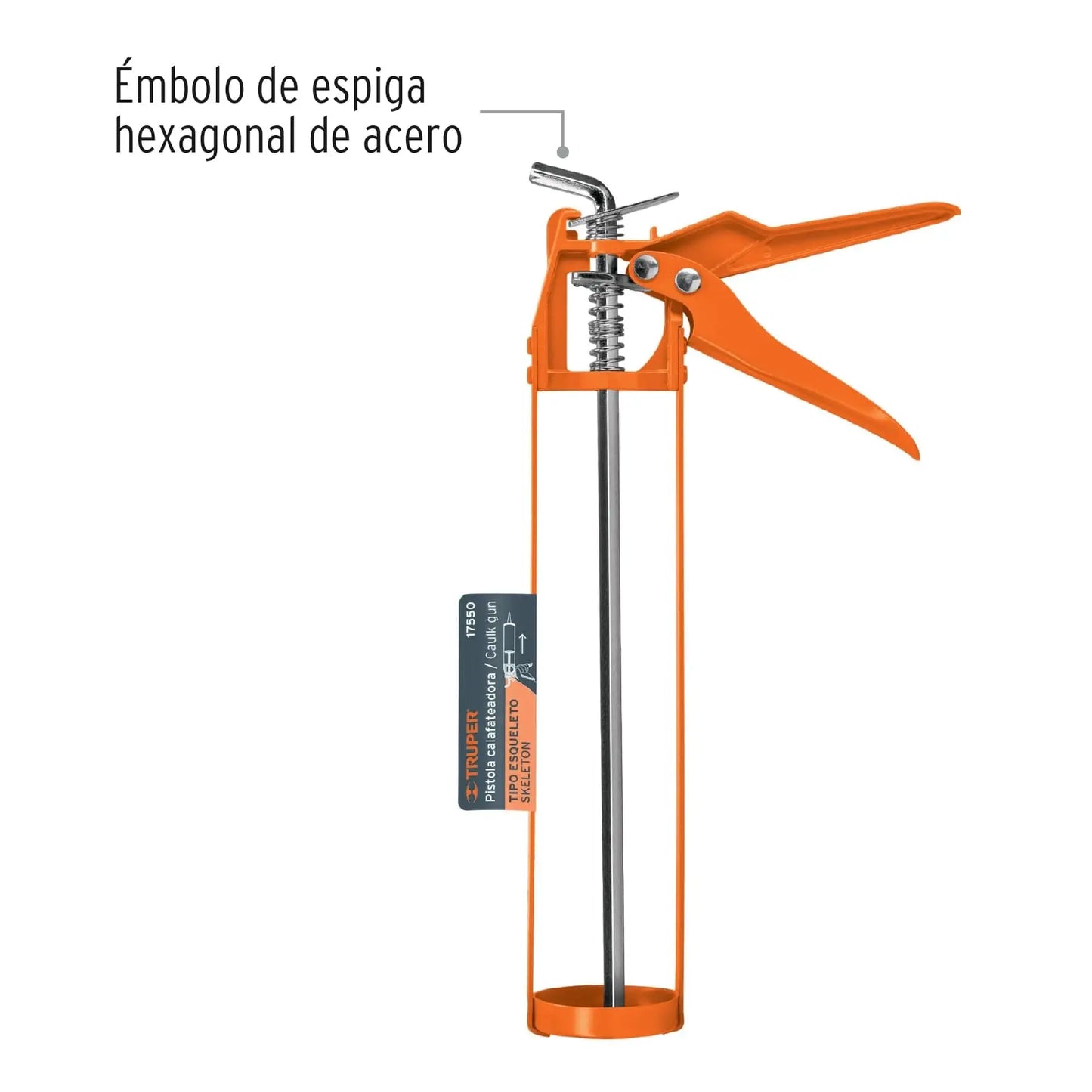 Pistola para silicón calafateadora marca truper código 17550