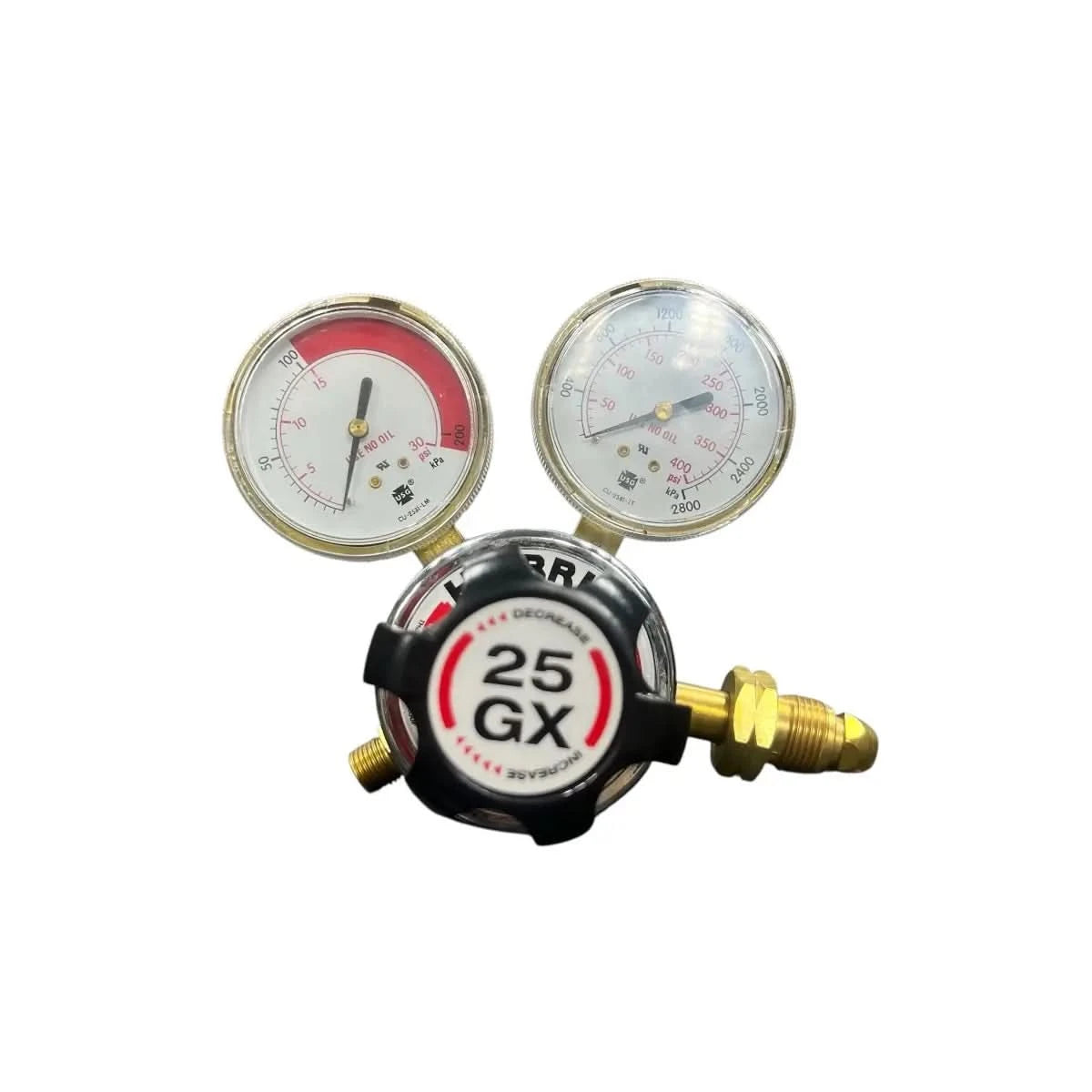 Regulador harris flujometro modelo 25GX para acetelino codigo sku 3000380