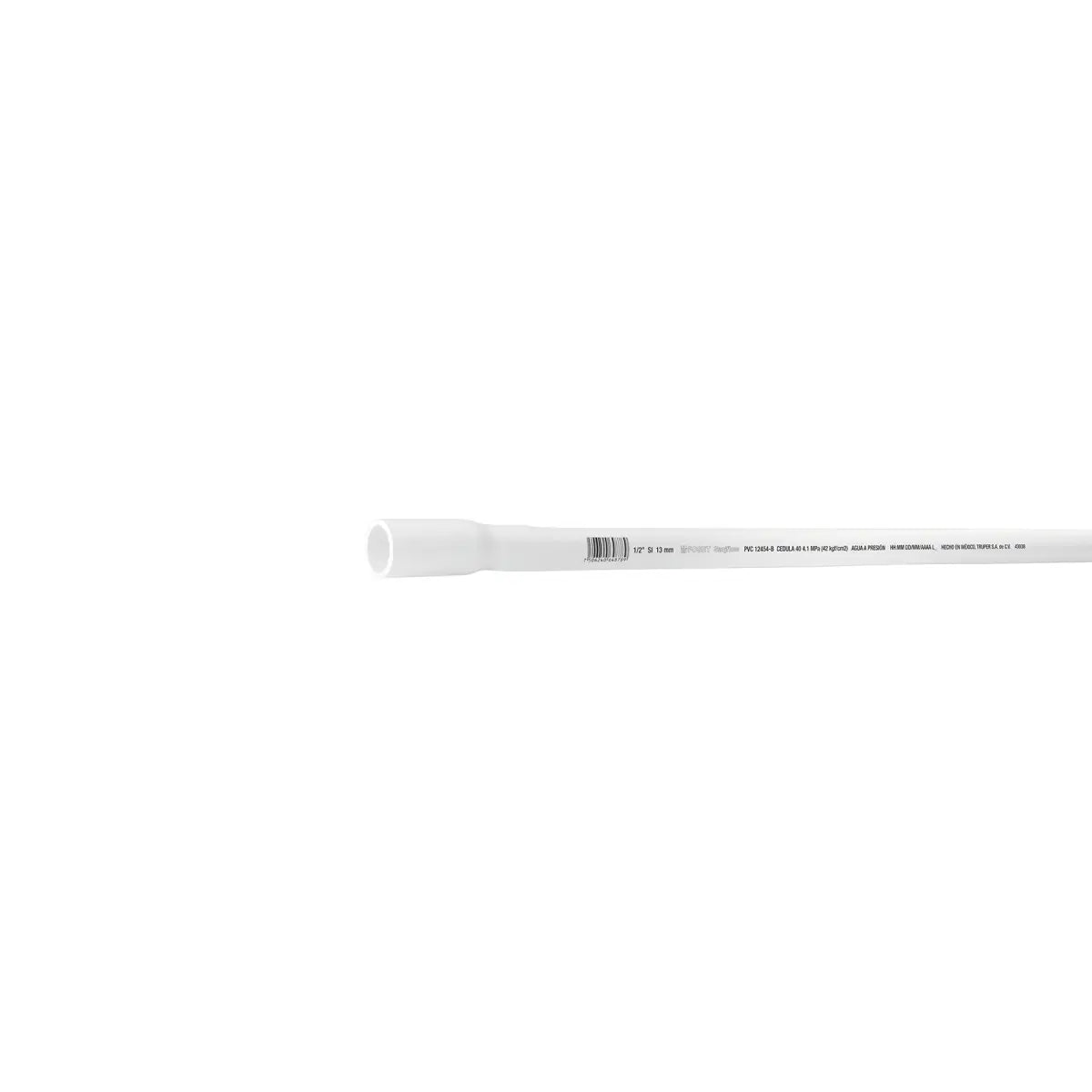 Tuberia de pvc 1/2" cedula 40 para agua marca foset