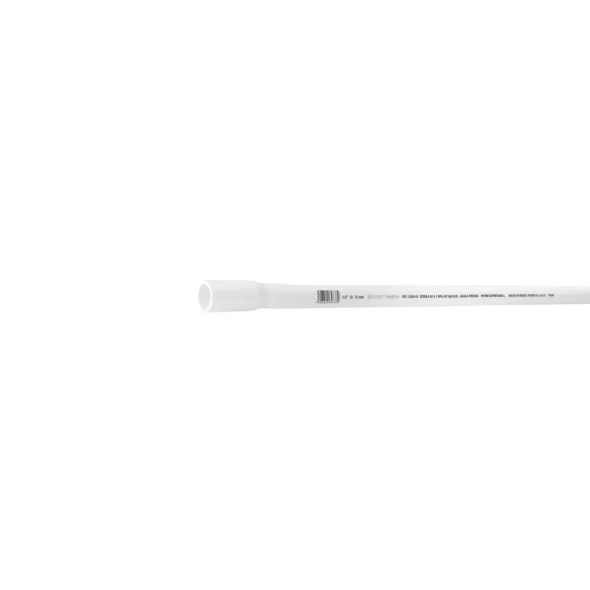 Tuberia de pvc 1/2" cedula 40 para agua marca foset
