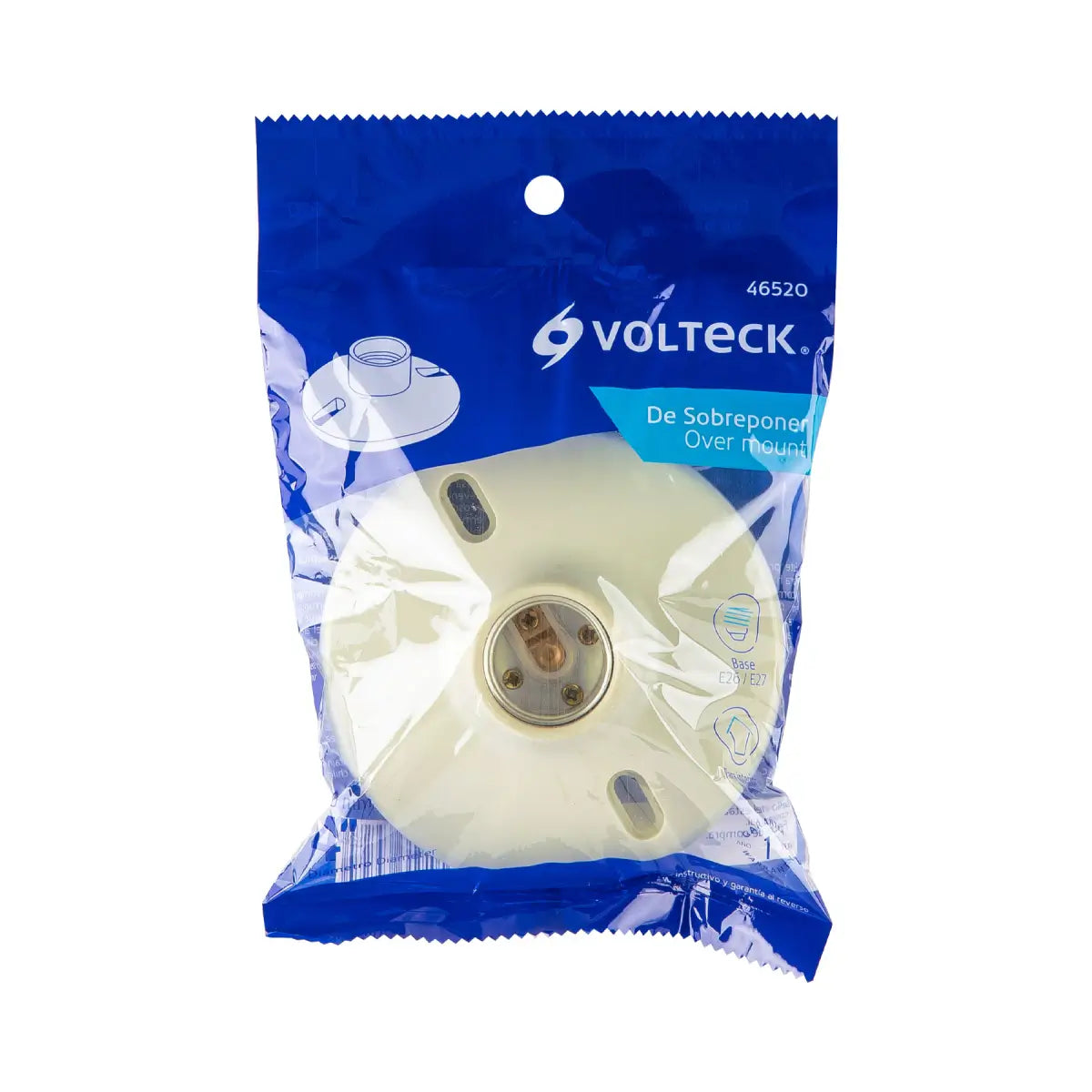 Socket baquelita de 4" volteck 