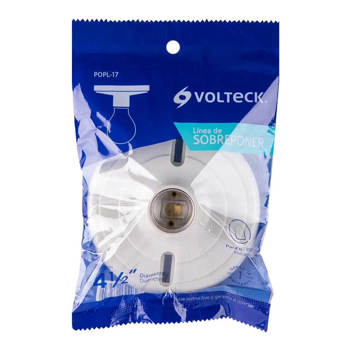 Socket baquelita de 4-1/2" volteck 