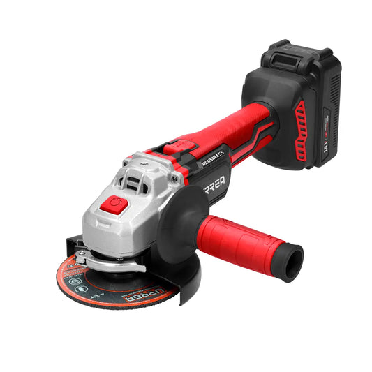 Esmeriladora a bateria inalámbrica marca Urrea de 4-1/2" modelo EI1018