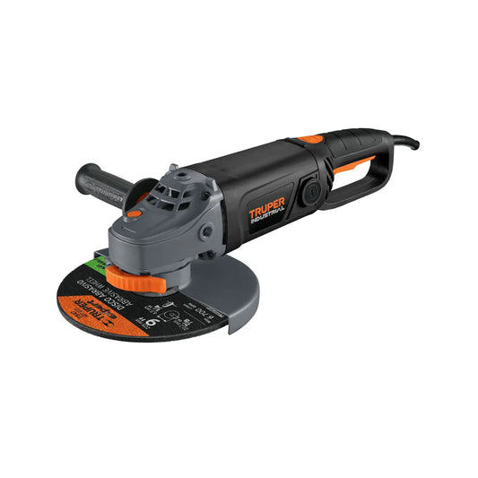 Esmeriladora industrial 2100 Watts marca truper industria de 9 plugadas 