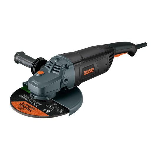 Esmeriladora industrial angular marca truper industrial de 2450 Watts para uso extra pesado